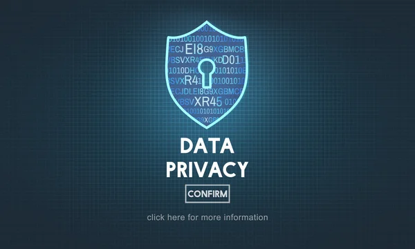Concetto di privacy dei dati — Foto Stock