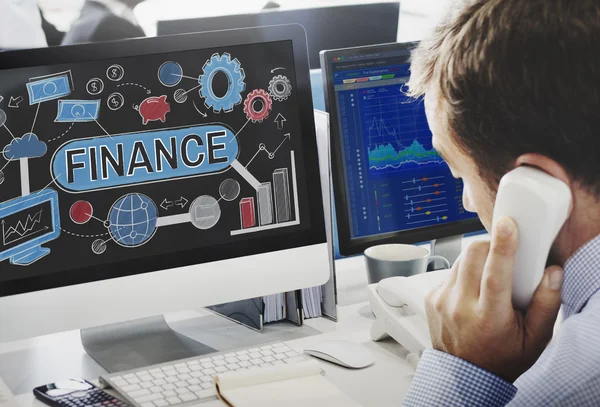 Financiële economie Concept — Stockfoto