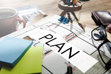 Office dağınık çalışma yerinde 