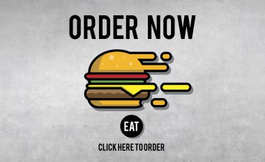 grafik ve renkli burger 
