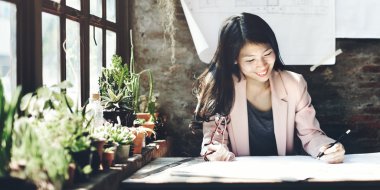 İş kadını konsepti