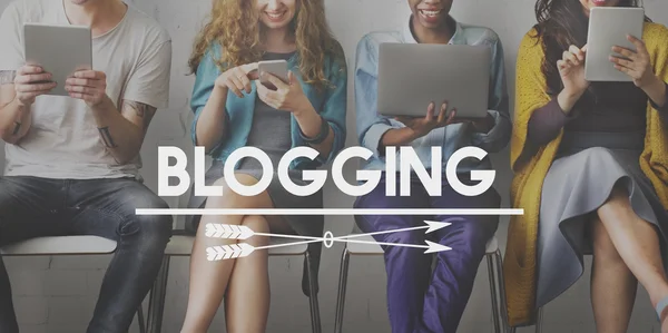 Diversité personnes et blogging — Photo