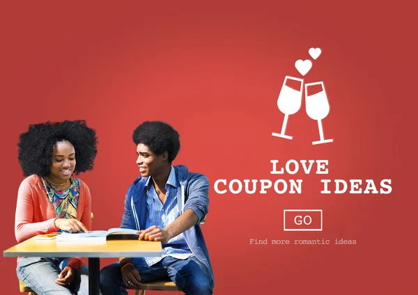 Love Coupon Ideas Concepto de Regalo — Foto de Stock