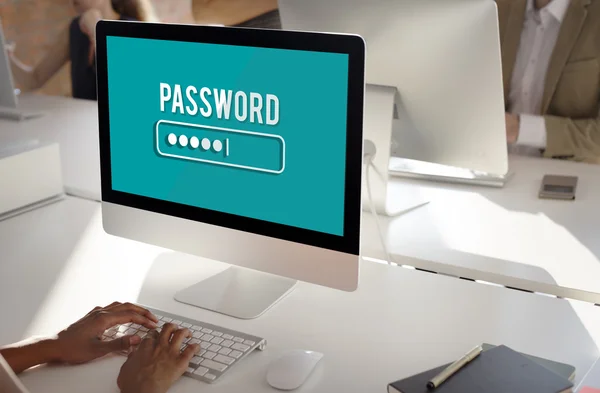 Accesso password Firewall — Foto Stock