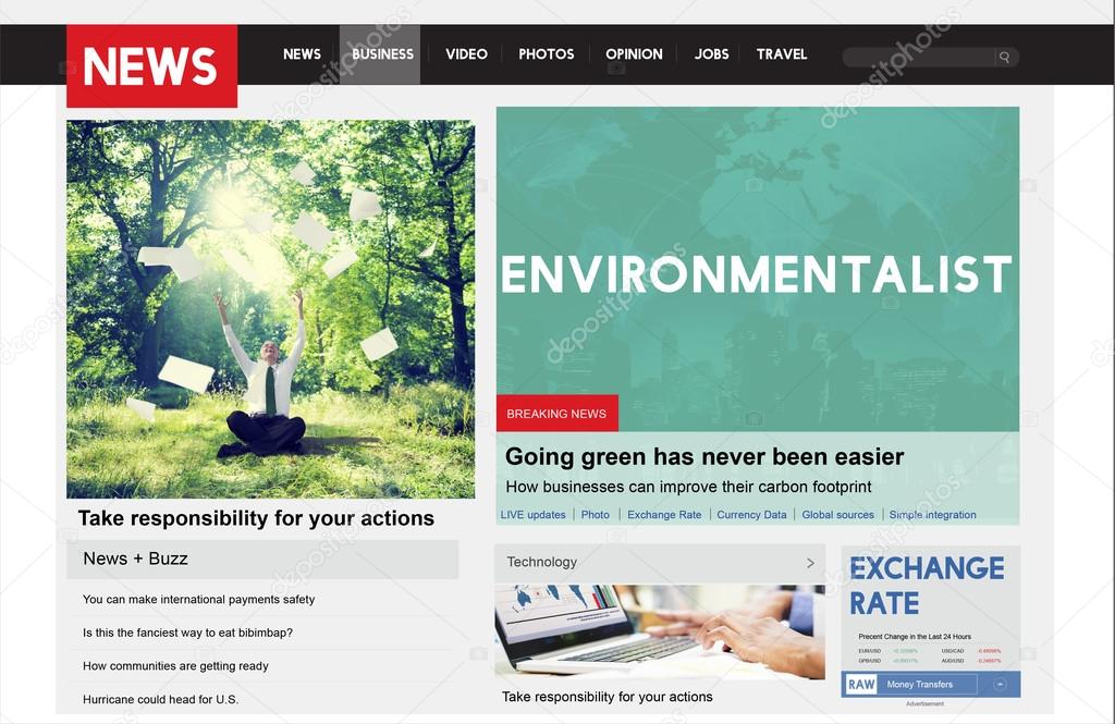 website with Ecology Green