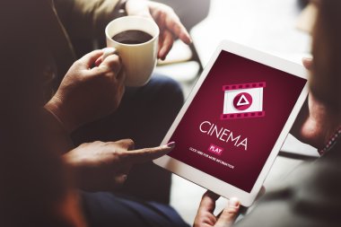 sinema ile dijital tablet 