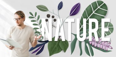 işadamı doğa ile çalışma