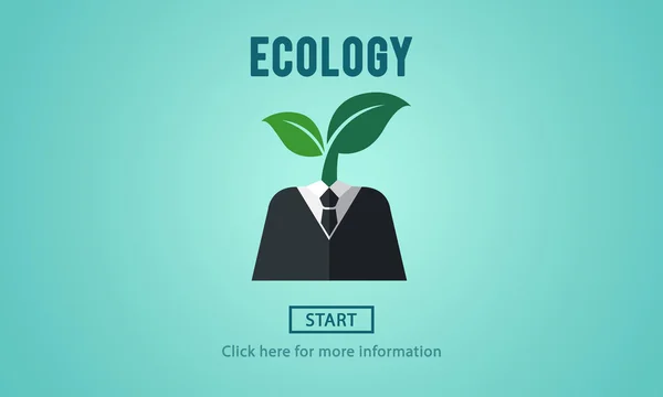 Sjabloon met ecologie concept — Stockfoto