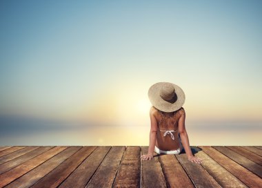 tatil güzel kadın