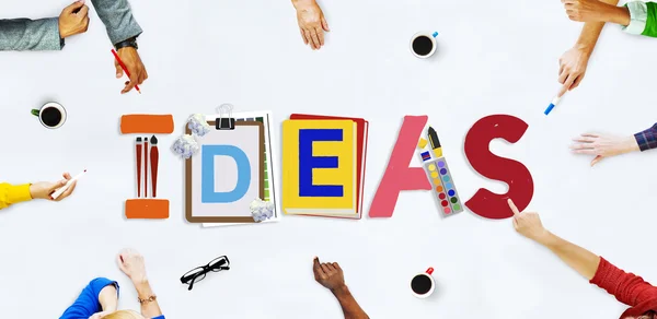 Ideas word Creative Concept — Stock Photo, Image