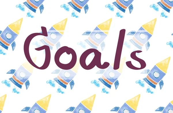 Launch Goals Startup — Stock Photo, Image