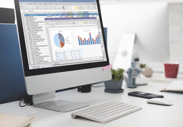 Computer on the office desk