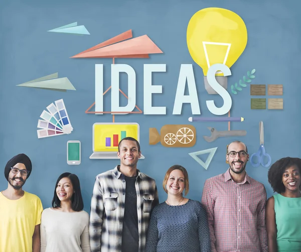 Diversity people with ideas — Stock Photo, Image