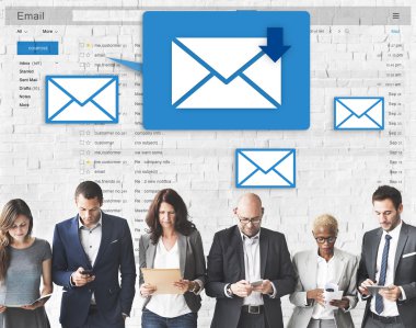 iş adamları iş başında grup