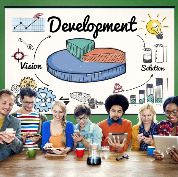 Diversità Persone e concetto di sviluppo — Foto Stock