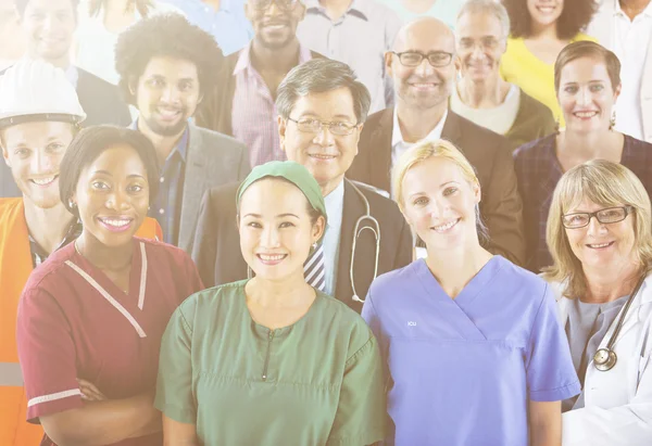 Diversity Menschen mit beruflichen Berufen — Stockfoto