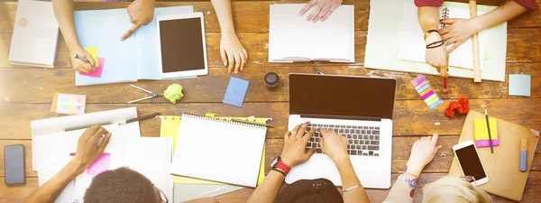 Diversidade Trabalho em equipe Conceito de reunião — Fotografia de Stock