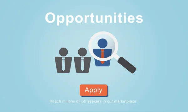 Template with opportunities concept — Stock Photo, Image