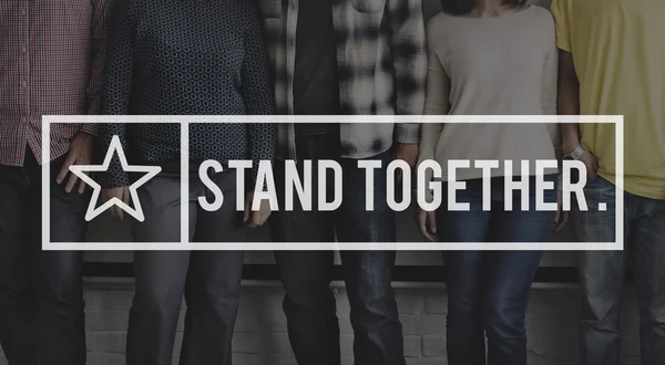 diversity people with stand together