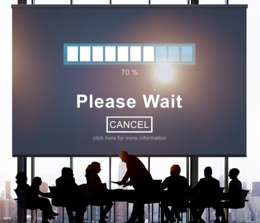 İş grubunun siluetleri