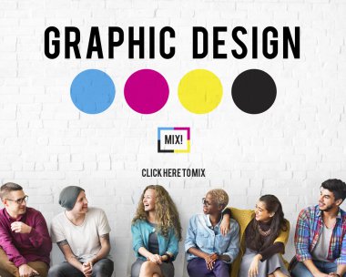 çeşitlilik kişi ve grafik tasarım