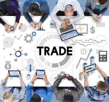 Ofiste çalışan iş ekibi.