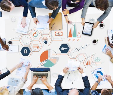 İş takım kavramı toplantı sırasında