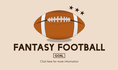 fantezi futbol konsepti ile şablonu