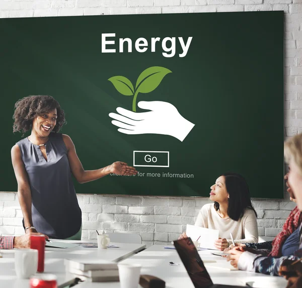 Zakelijke bijeenkomst met energie — Stockfoto