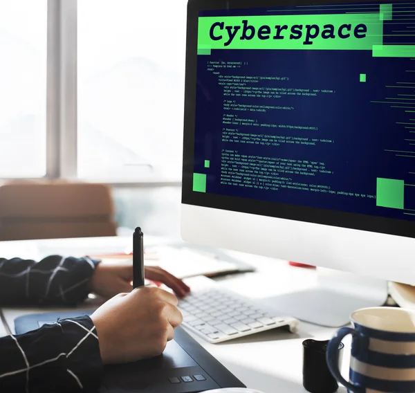 Cyberrymden Digital Information — Stockfoto