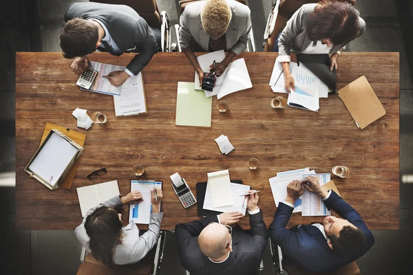 Grupp av företagare på jobbet — Stockfoto