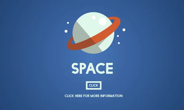 Sjabloon met concept van de ruimte — Stockfoto