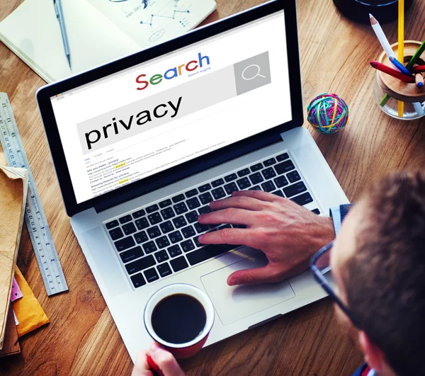 Privacy beleid concept — Stockfoto