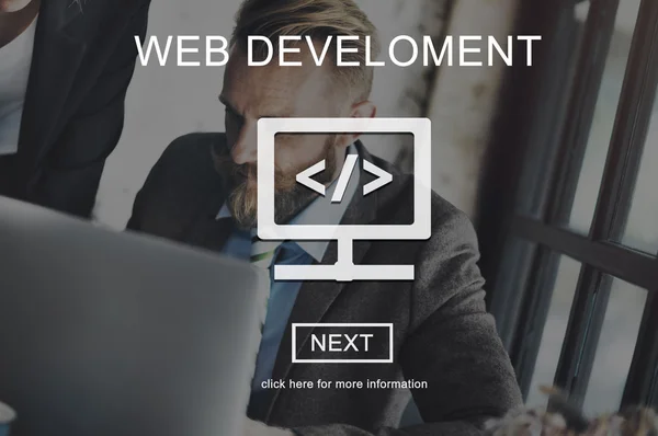 Concepto de desarrollo web — Foto de Stock