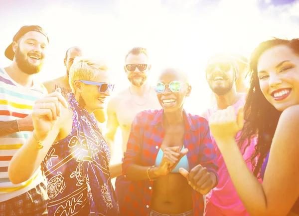 Friends hanging out on party — Stock Photo, Image