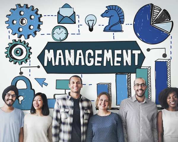 Diversity people with management — Stock Photo, Image