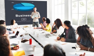 İş adamları ve iş istatistikleri kavramı 