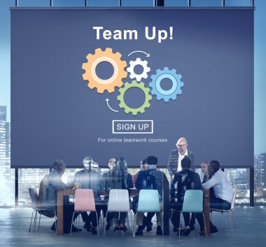 çalışan iş adamları 