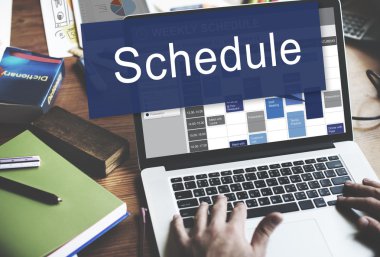 zamanlama kavramı ile dizüstü bilgisayar