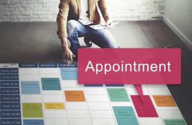 randevu ile çalışan iş adamı