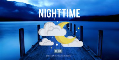  Yeni Zelanda'da iskelesi ile göl