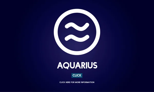 Șablon cu conceptul Aquarius — Fotografie, imagine de stoc