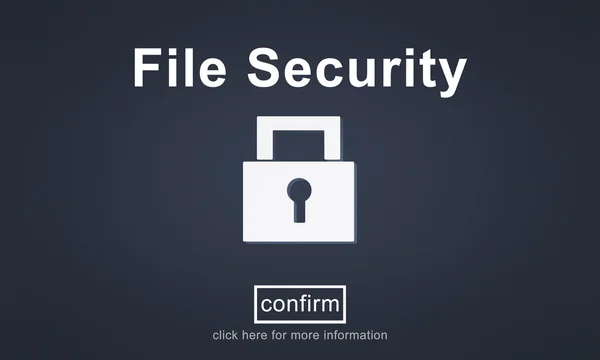 File Security Concept — Fotografie, imagine de stoc