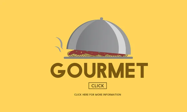 Modello con concetto gourmet — Foto Stock