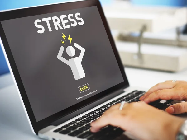 Stress huvudvärk koncept — Stockfoto