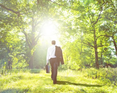 İşadamı doğa, çanta