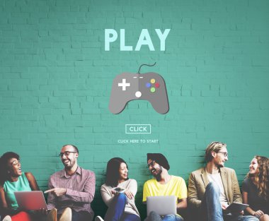 çeşitlilik arkadaşları ile oyun duvar