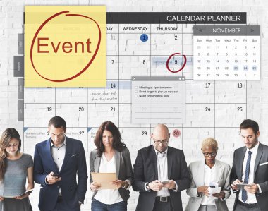 iş adamları iş başında grup