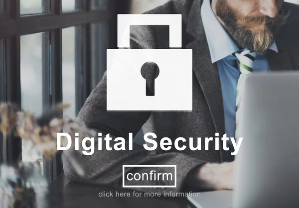 Концепції цифрового безпеки — стокове фото