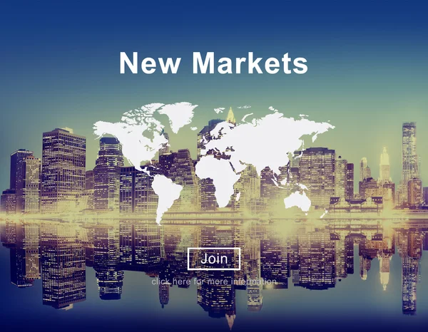 Nový koncept trhy — Stock fotografie